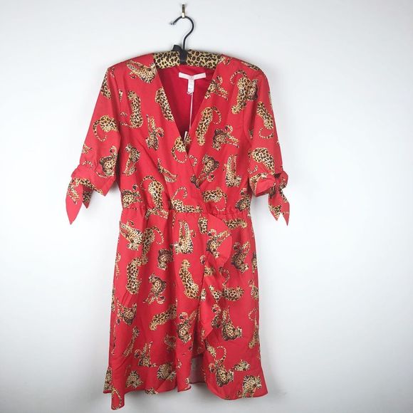 Hutch Anthropologie Leopard Cora Faux Wrap Dress - Picture 5 of 8